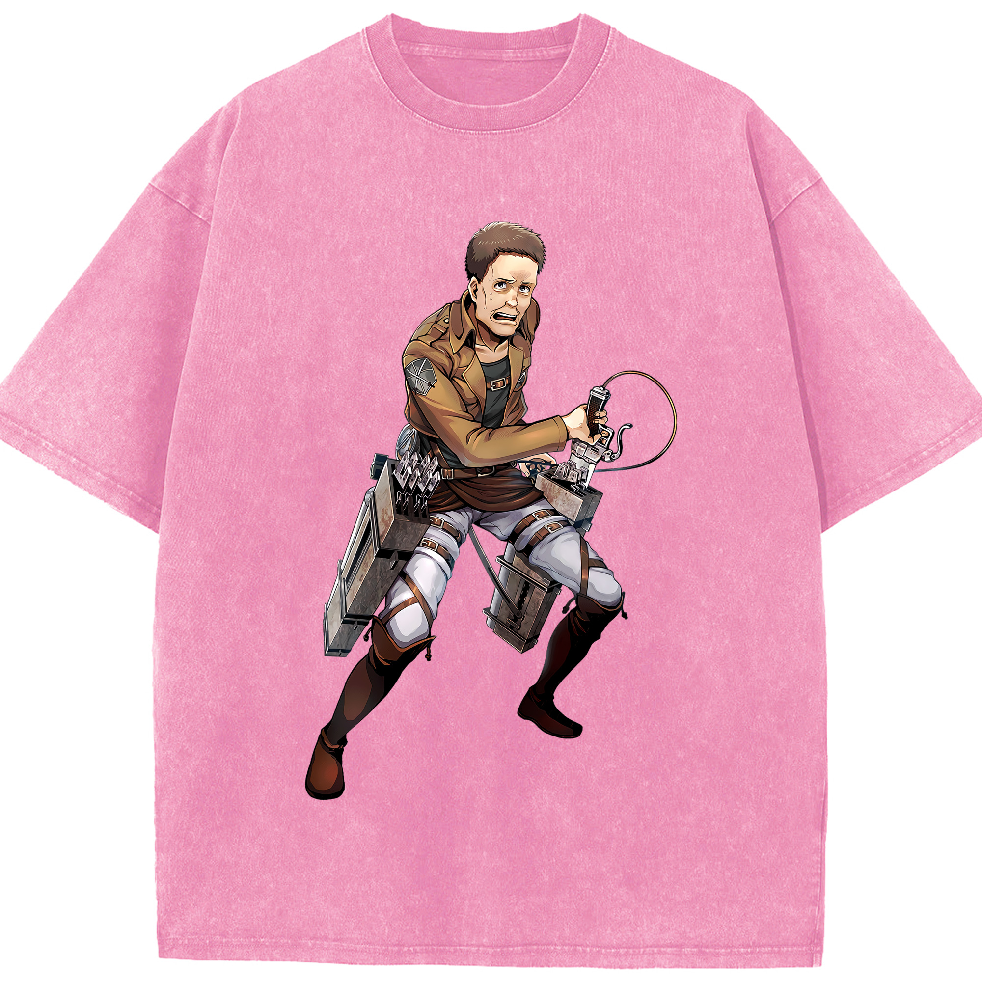（画像用） 進撃の巨人 Attack on Titan 綿100% ヴィンテージ風 半袖Tシャツ（フロントプリント）